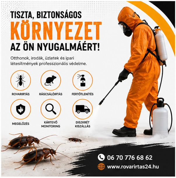 InsectPRO – tiszta, biztonságos környezet az Ön nyugalmáért